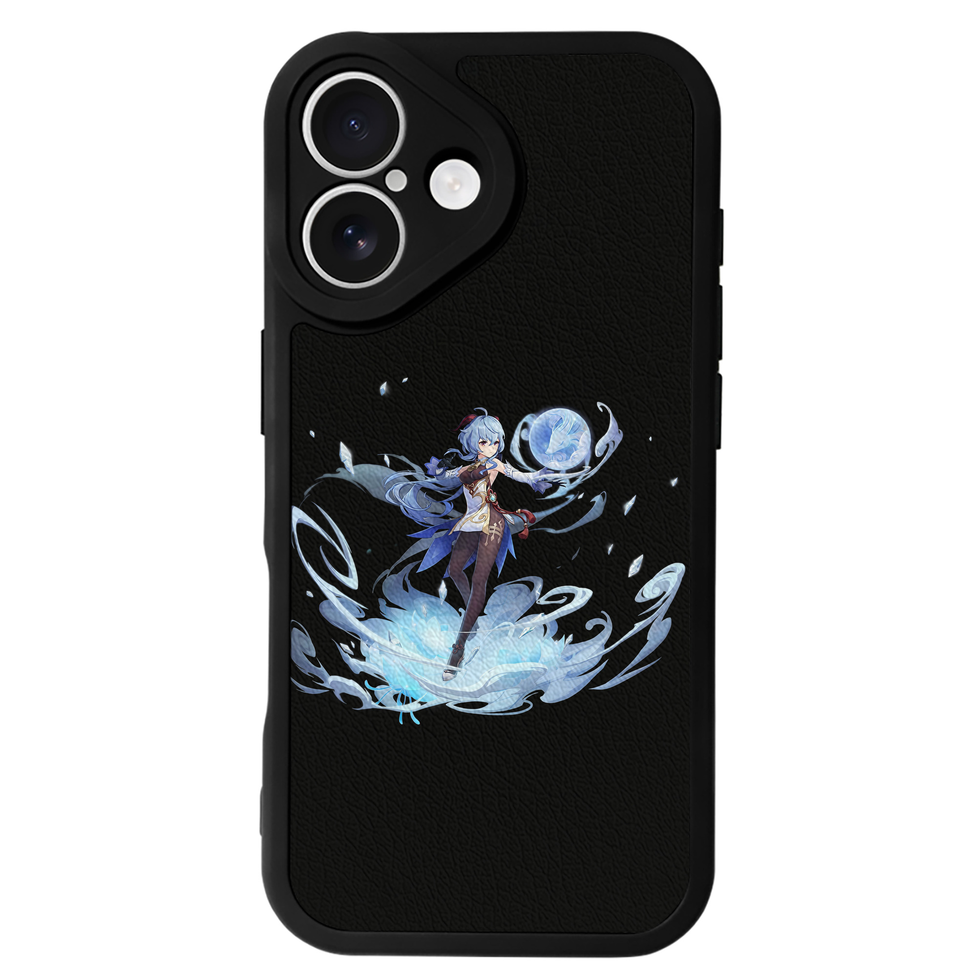 げんし神 甘雨 かんう genshin Ganyu 【iPhone 16シリーズ対応】シリコンスマホケース（レザー調） 材質：シリコン